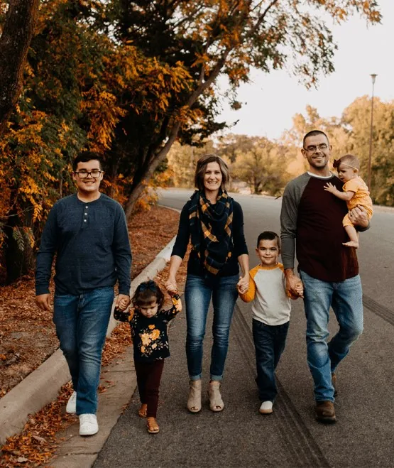 Stephen Reeves and his family