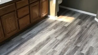 Bathroom flooring by Reeves Remodeling
